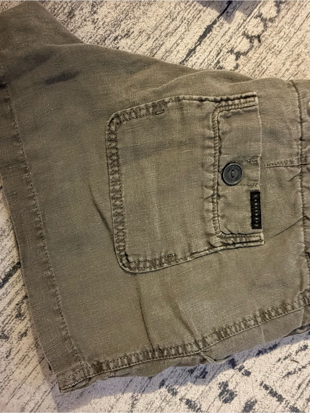 Sanctuary Taupe Cargo Shorts with Buttoned Pocket